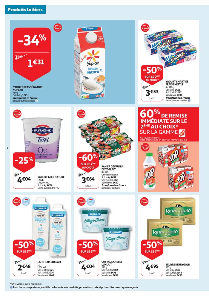 Catalogue Auchan à Bertrange | Les produits laitiers à petits prix ! | 30/4/2024 - 5/5/2024