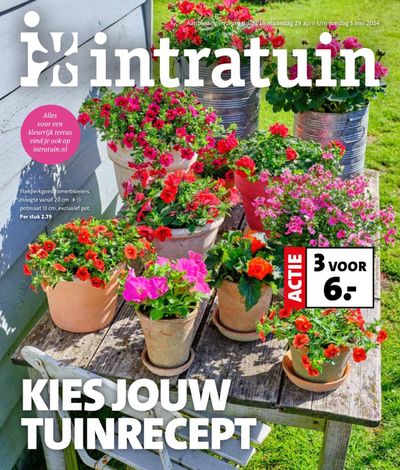 Promos de Bricolage et Jardin à Zwijndrecht | Kies Jouw Tuinrecept sur Intratuin | 29/4/2024 - 5/5/2024