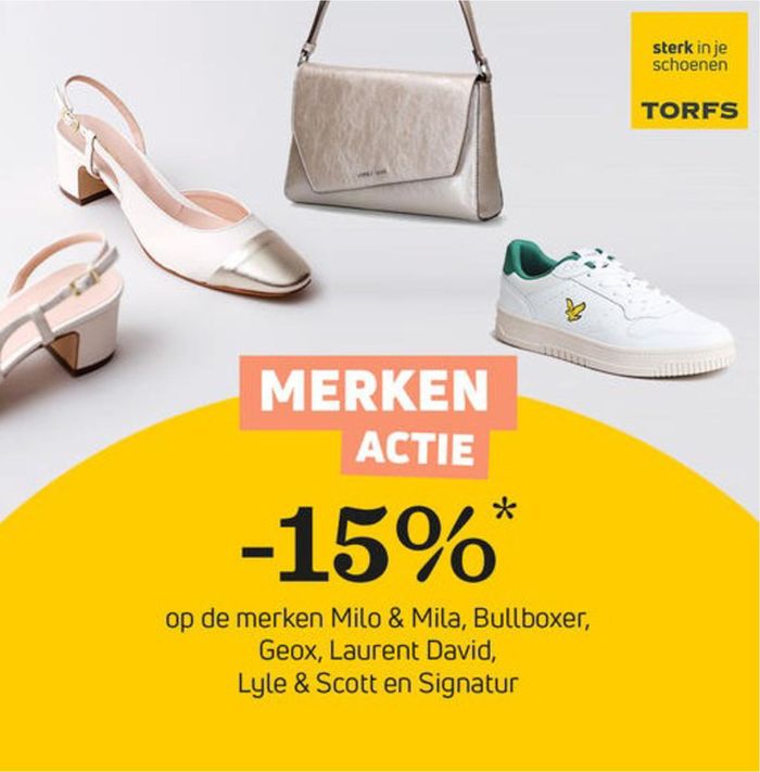 Catalogue Torfs à Boortmeerbeek | MERKENACTIE: -15% op 6 topmerken!  | 29/4/2024 - 1/5/2024