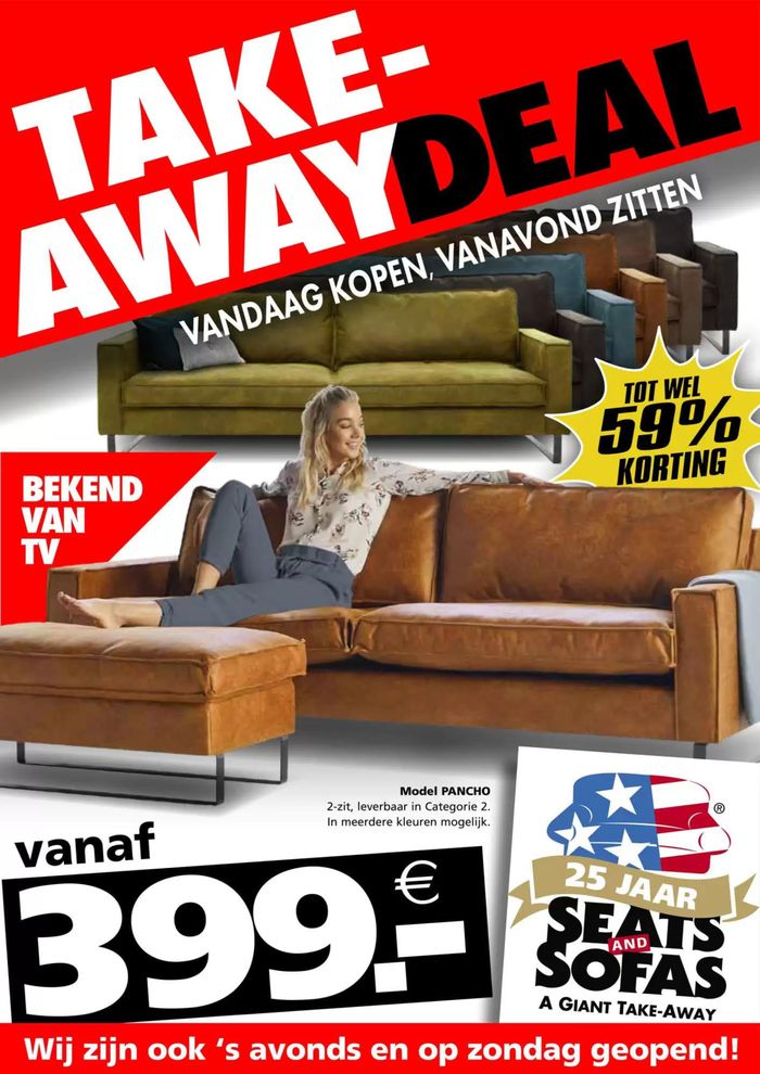 Catalogue Seats and Sofas à Lochristi | Take Away Deal | 30/4/2024 - 12/5/2024