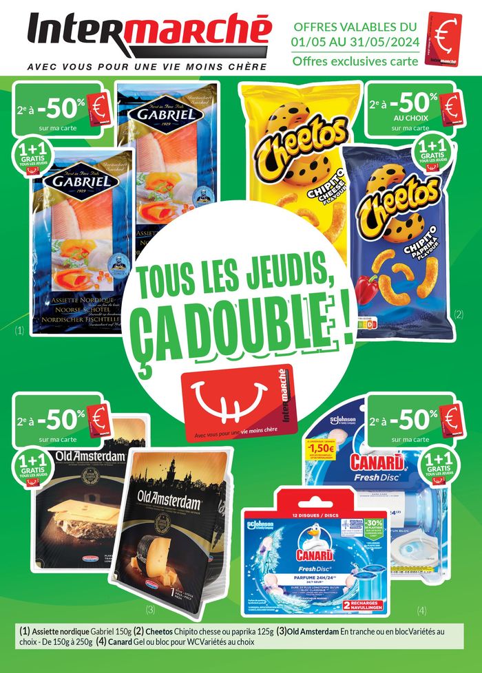Catalogue Intermarché à Jemeppe-sur-Sambre | Les offres de mai avec la carte Intermarché | 2/5/2024 - 31/5/2024