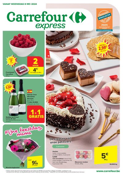 Catalogue Carrefour Express à Bruges | Fijne feestdag mama! | 8/5/2024 - 14/5/2024