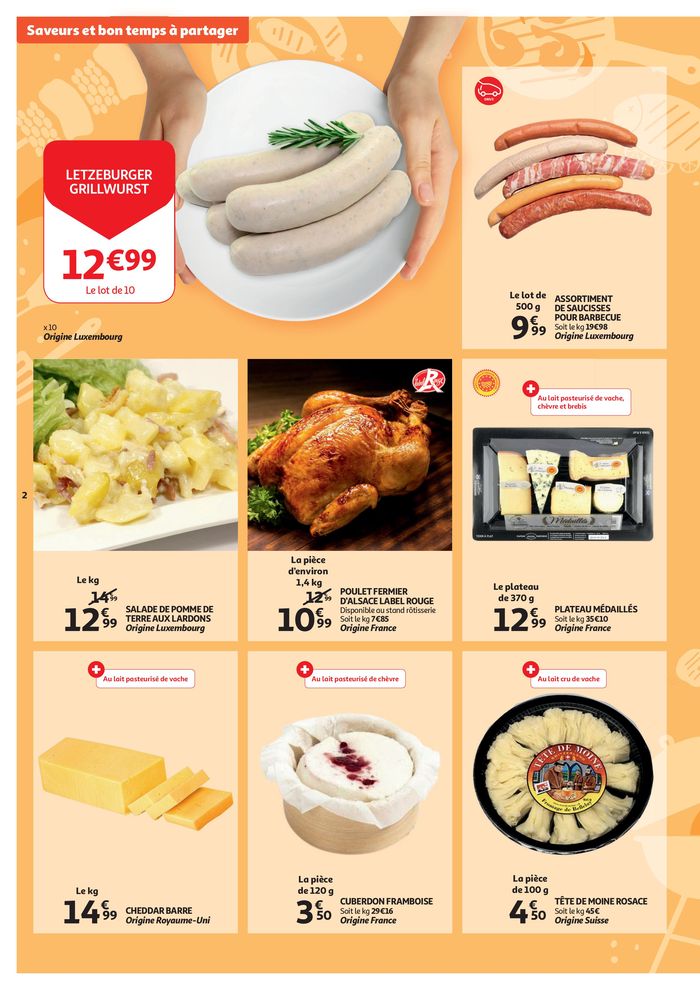 Catalogue Auchan à Virton | Saveurs et bon temps à partager ! | 14/5/2024 - 19/5/2024