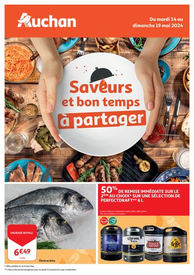 Promos de Supermarchés à Esch-sur-Alzette | Saveurs et bon temps à partager ! sur Auchan | 14/5/2024 - 19/5/2024