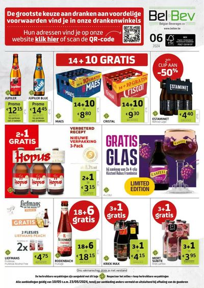 Promos de Supermarchés à Lokeren | BelBev folder sur BelBev | 13/5/2024 - 23/5/2024