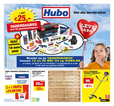 Catalogue Hubo à Gingelom | Vaderdagbox Met 20 Gereedschappen | 15/5/2024 - 26/5/2024