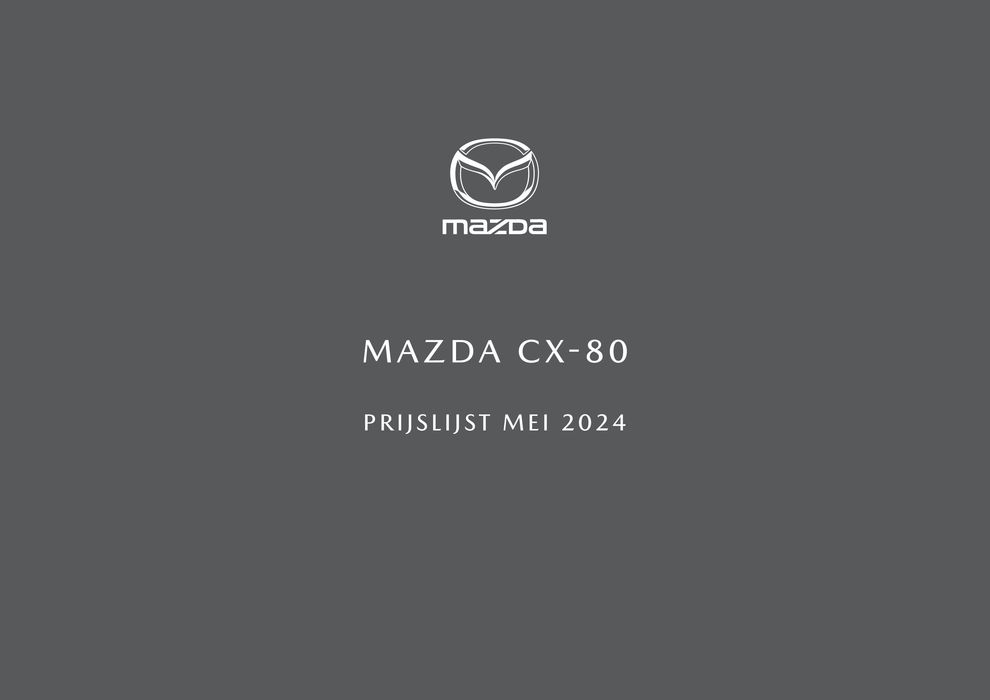Catalogue Mazda à Bastogne | Mazda CX-80 | 16/5/2024 - 16/5/2025