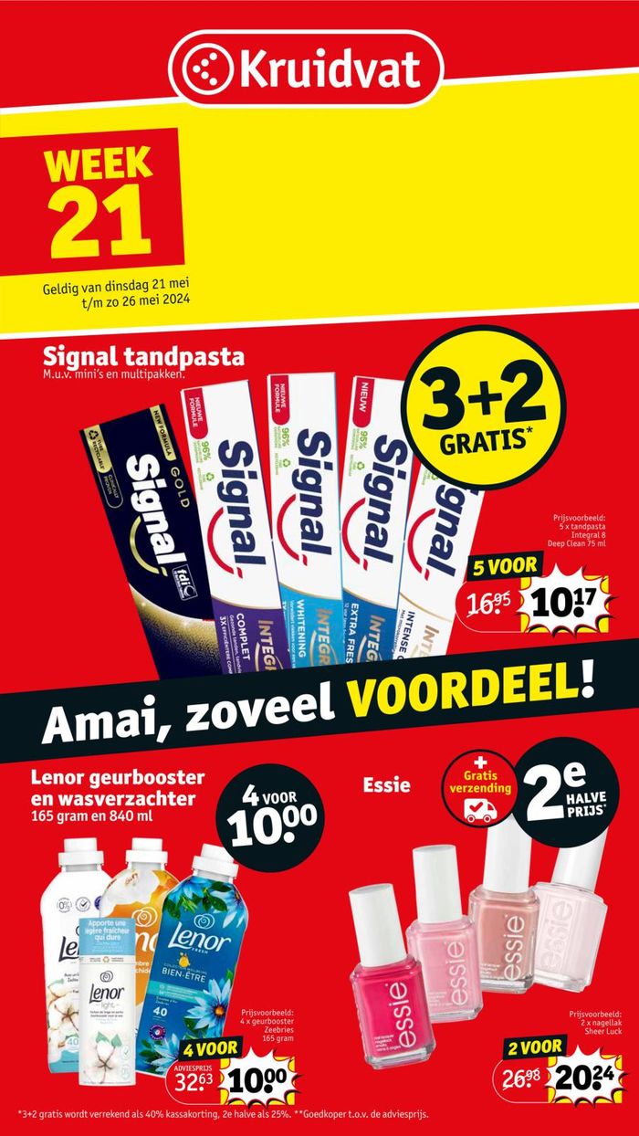 Catalogue Kruidvat à Dilsen-Stokkem | Amai, Zoveel Voordeel! | 21/5/2024 - 26/5/2024