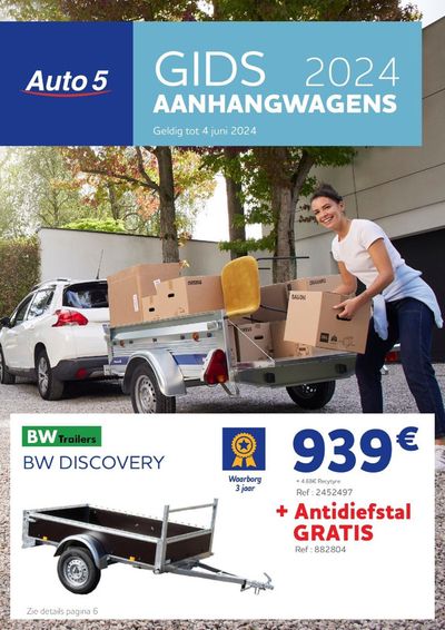 Catalogue Auto5 à Zemst | Gids 2024 Aanhangwagens | 22/5/2024 - 4/6/2024