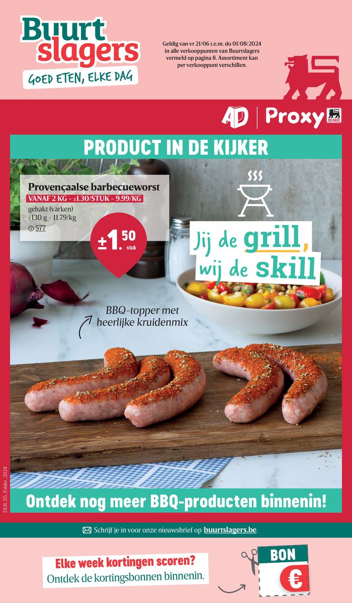 Catalogue Buurtslagers | Product In De Kijker | 21/6/2024 - 1/8/2024