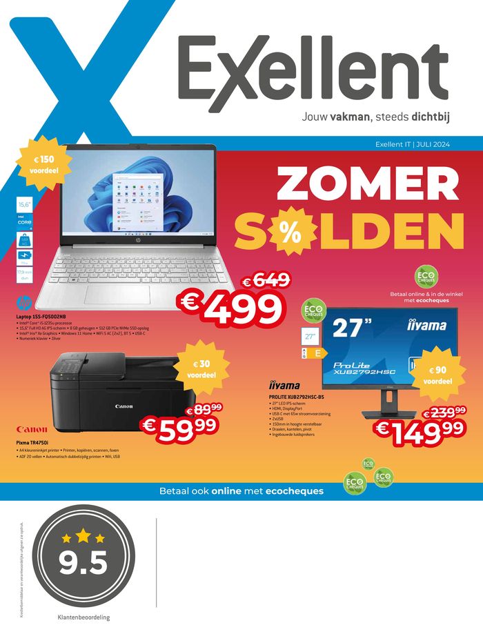 Catalogue Exellent à Gent | Zomer Solden | 1/7/2024 - 31/7/2024