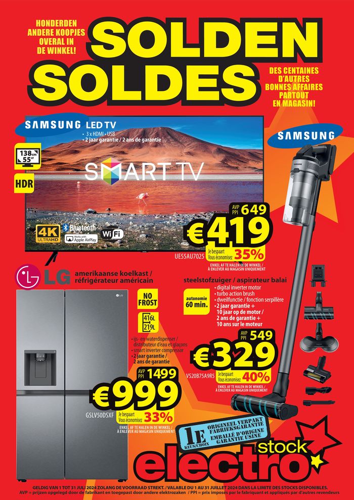 Catalogue ElectroStock à Renaix | Solden Soldes | 1/7/2024 - 31/7/2024