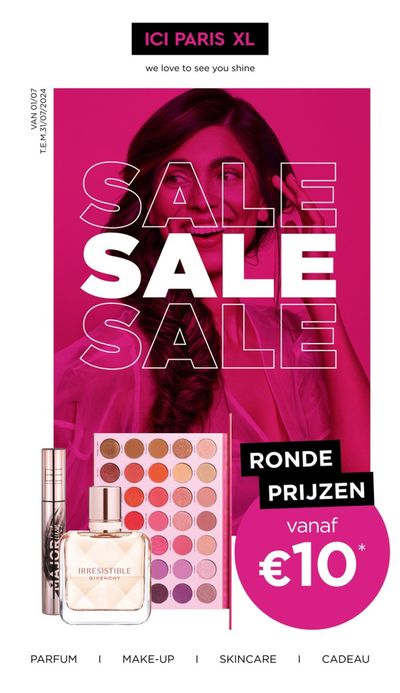 Promos de Parfumeries et Beauté à Tongres | Sale sur ICI PARIS XL | 1/7/2024 - 31/7/2024