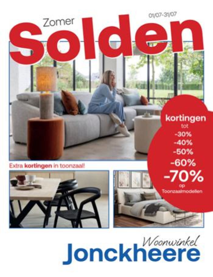 Catalogue Meubelen Jonckheere | Solden | 2/7/2024 - 31/7/2024