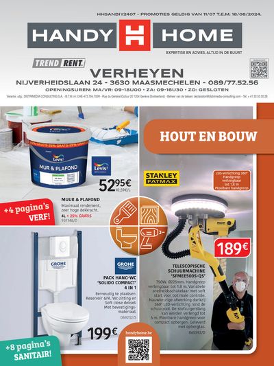 Catalogue HandyHome | Verheyen Hout En Bouw | 11/7/2024 - 18/8/2024