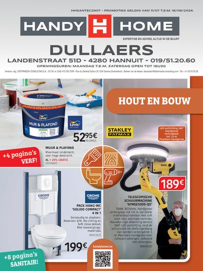 Catalogue HandyHome | Dullaers Hout En Bouw | 11/7/2024 - 18/8/2024
