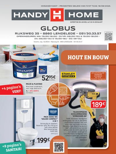 Catalogue HandyHome | Globus Hout En Bouw | 11/7/2024 - 18/8/2024
