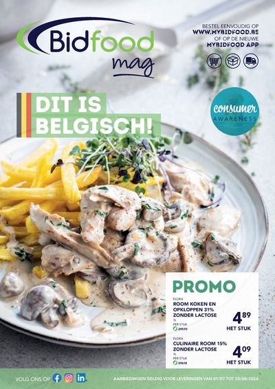 Promos de Restaurants à Bruxelles | Dit Is Belgisch! sur Bidfood | 10/7/2024 - 20/8/2024