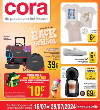 Catalogue Cora à Louvain | Back To School | 16/7/2024 - 29/7/2024