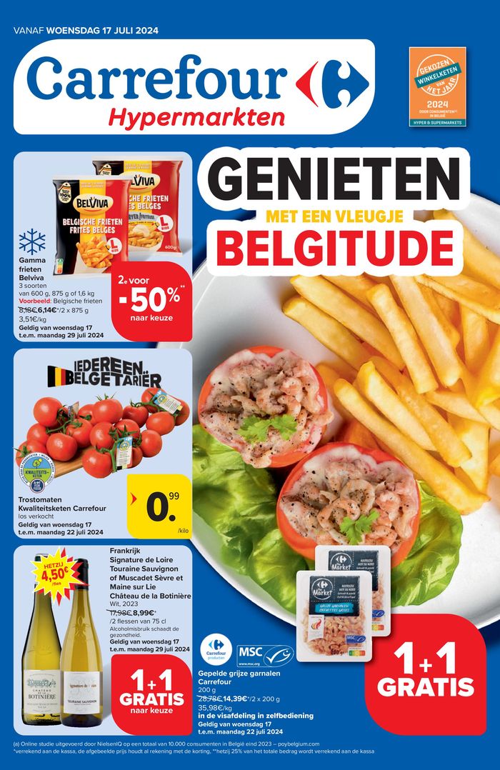 Catalogue Carrefour à Mons | Genieten Belgitude | 17/7/2024 - 29/7/2024