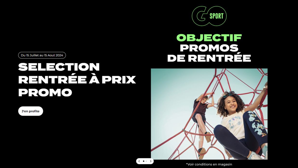 Catalogue Go Sport à Gent | SELECTION RENTRÉE À PRIX PROMO  | 15/7/2024 - 15/8/2024