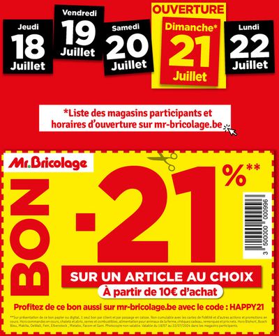 Catalogue Mr. Bricolage à Louvain | Sur Un Article Au Choix | 16/7/2024 - 28/7/2024