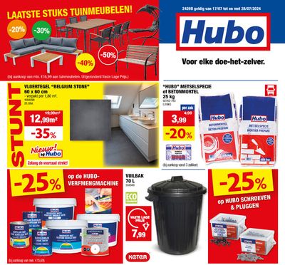 Catalogue Hubo | Laatste Stuks Tuinmeubelen! | 17/7/2024 - 28/7/2024