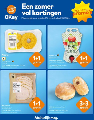 Catalogue OKay Supermarkt à Bruxelles | Een Zomer Vol Kortingen | 17/7/2024 - 30/7/2024