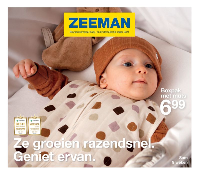 Catalogue Zeeman à Bruxelles | Onze Babycollectie Folder | 23/7/2024 - 30/9/2024