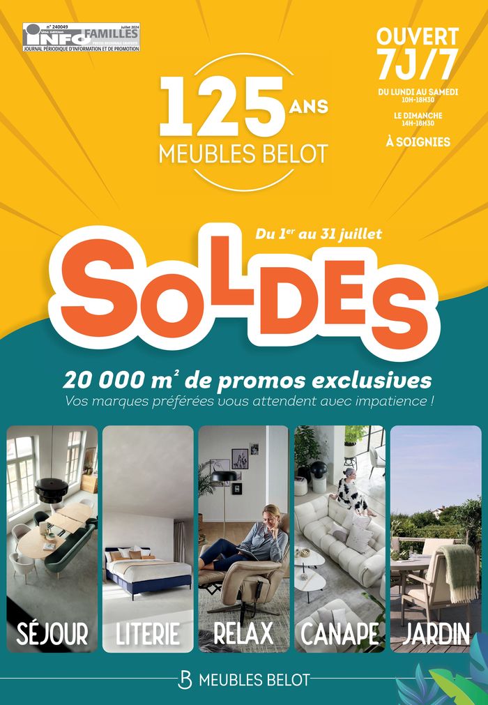Catalogue Belot Meubelen | Soldes | 25/7/2024 - 31/7/2024