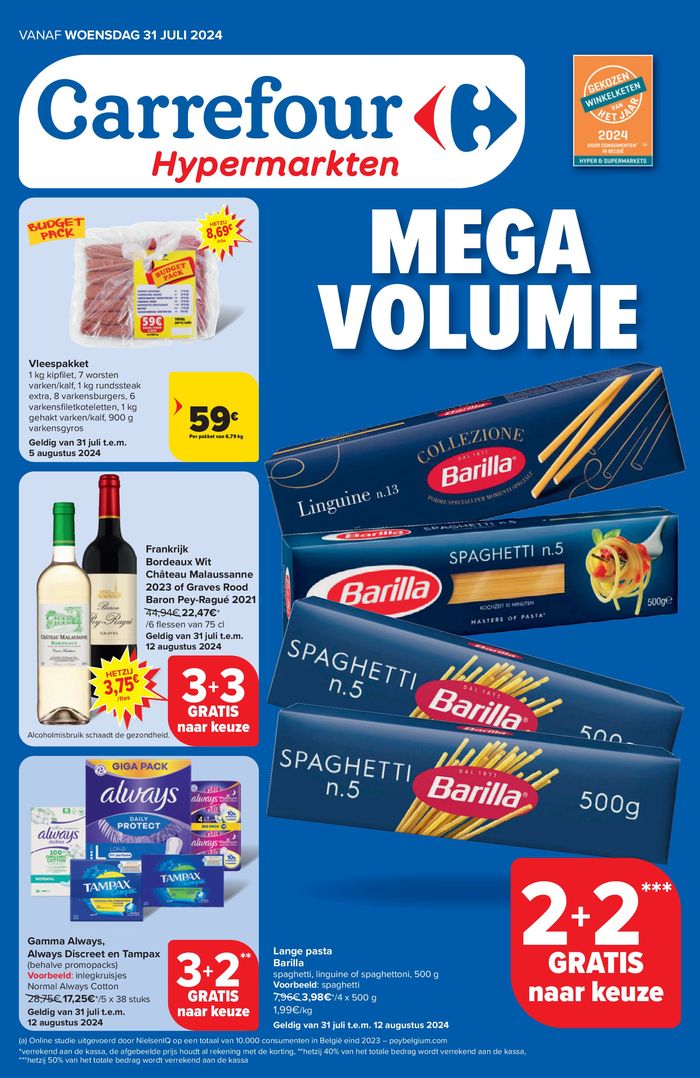 Catalogue Carrefour Drive à Grimbergen | Mega Volume | 31/7/2024 - 15/8/2024