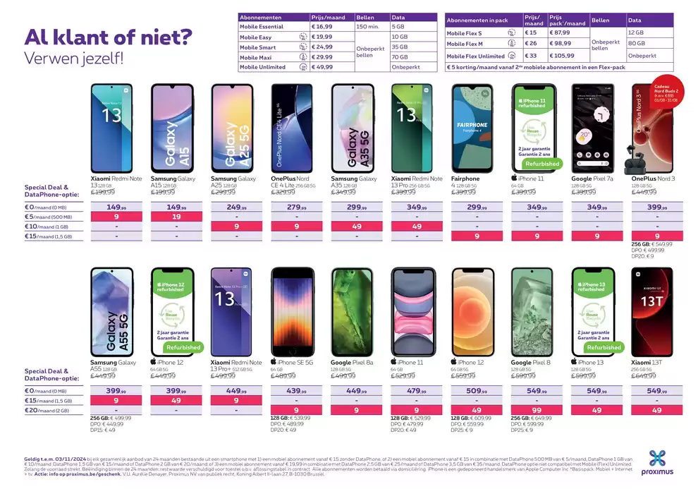 Catalogue Proximus à Charleroi | Verwen Jezelf! | 2/8/2024 - 3/11/2024