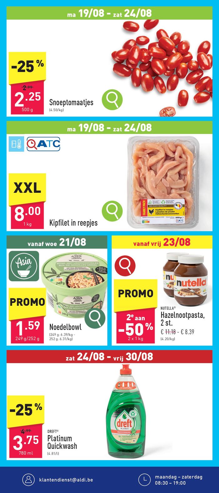 Catalogue Aldi à Beernem | ZE ZIJN TERUG! | 24/8/2024 - 5/10/2024