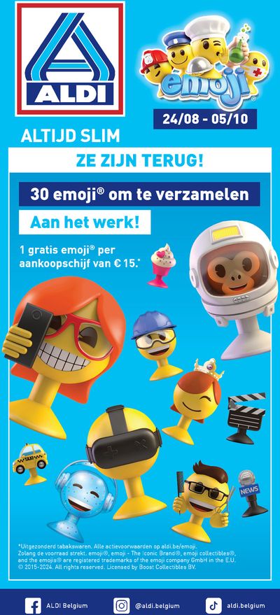 Promos de Supermarchés à Chimay | ZE ZIJN TERUG! sur Aldi | 24/8/2024 - 5/10/2024