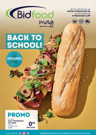 Promos de Restaurants à Maasmechelen | Back To School sur Bidfood | 28/8/2024 - 30/9/2024