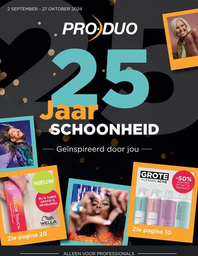 Promos de Parfumeries et Beauté à Tielt | 25 Jaar Schoonheid sur Pro-Duo | 3/9/2024 - 27/10/2024