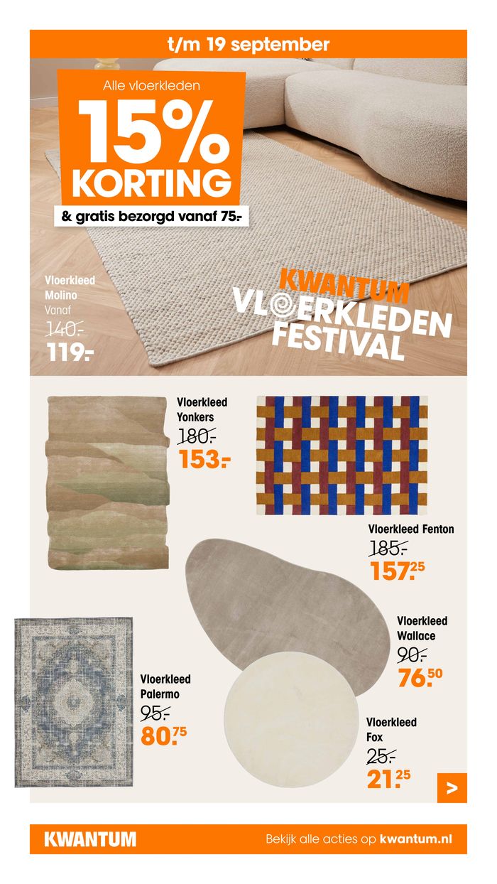 Catalogue Kwantum à Hasselt | Vloerkleden Festival | 9/9/2024 - 22/9/2024