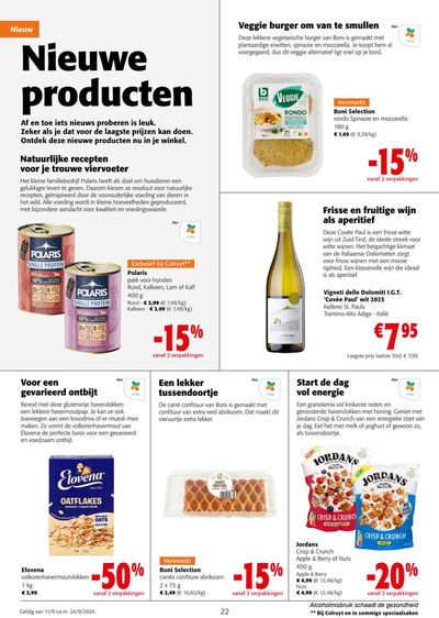 Promos de Supermarchés à Wommelgem | Nieuwe Producten sur Colruyt | 11/9/2024 - 24/9/2024