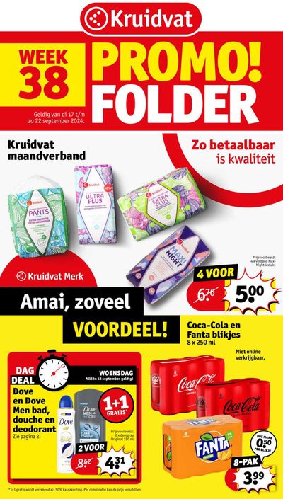 Promos de Parfumeries et Beauté à Zonhoven | Promo ! Folder sur Kruidvat | 16/9/2024 - 22/9/2024