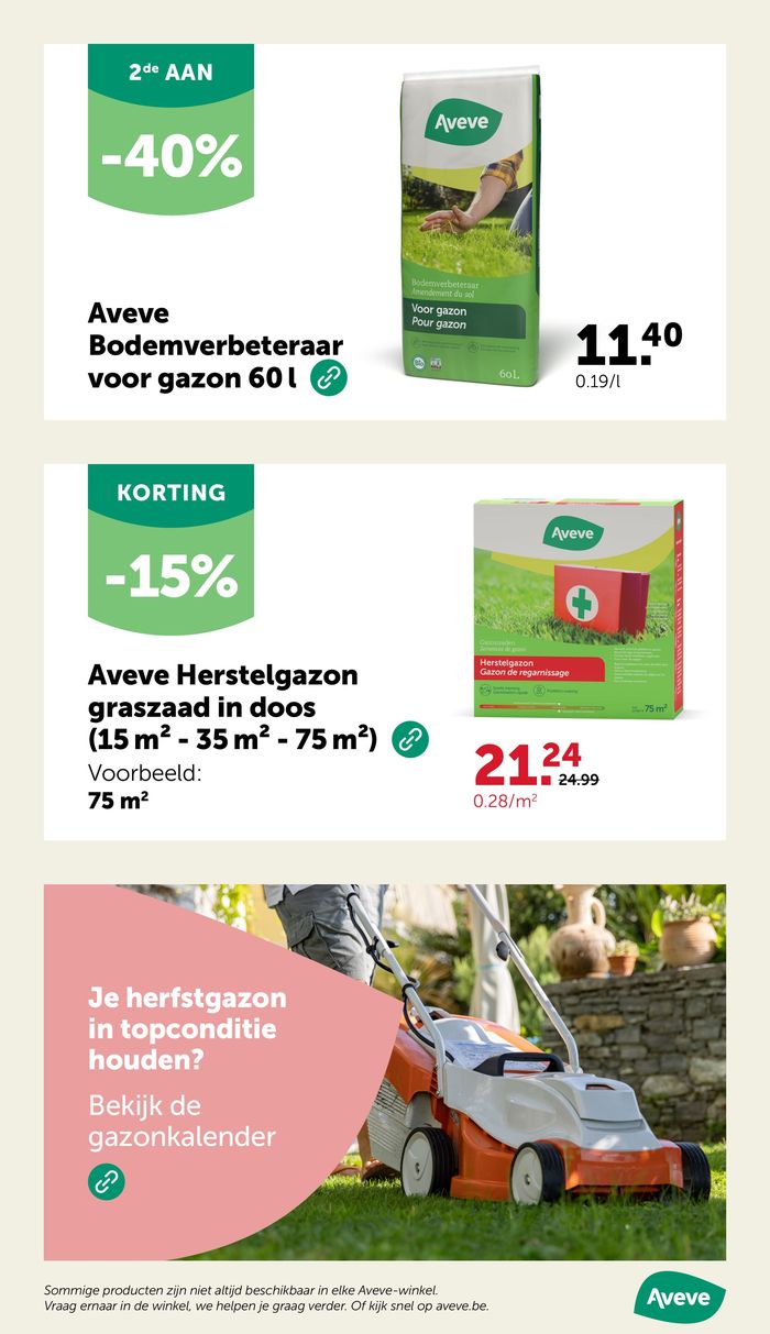 Catalogue AVEVE à Ninove | Promo | 19/9/2024 - 22/9/2024