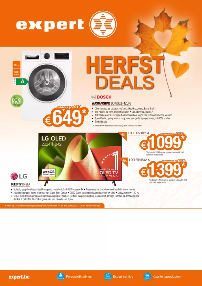 Catalogue Expert à Gistel | Herfst Deal | 1/10/2024 - 31/10/2024