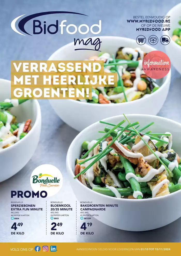 Catalogue Bidfood à Thuin | Verrasend  | 1/10/2024 - 15/11/2024