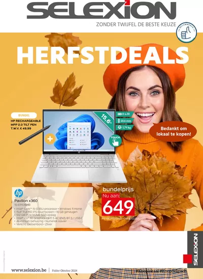 Promos de Électronique à Huy | Herfstdeals sur Selexion | 3/10/2024 - 31/10/2024