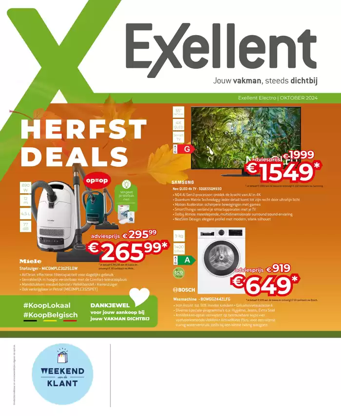 Catalogue Exellent à Ostende | TV & Audio Herfsdeals | 7/10/2024 - 31/10/2024