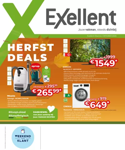 Promos de Électronique à Huy | TV & Audio Herfsdeals sur Exellent | 7/10/2024 - 31/10/2024