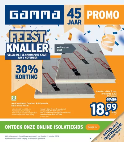 Catalogue GAMMA à Anvers | Feest Knaller | 9/10/2024 - 22/10/2024