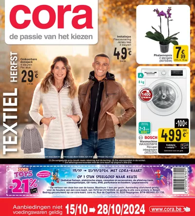 Catalogue Cora à Mons | Herfst Tekstiel | 15/10/2024 - 28/10/2024