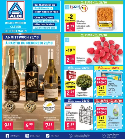 Catalogue Aldi à Charleroi | Immer Wieder Clever | 21/10/2024 - 31/10/2024