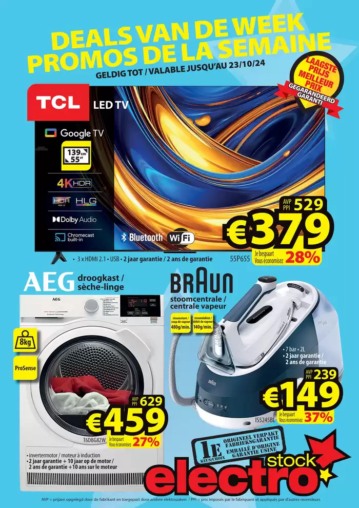 Catalogue ElectroStock à Alost | Deals Van De Week | 17/10/2024 - 23/10/2024