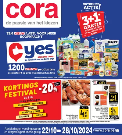 Catalogue Cora à Charleroi | Ontdek De Actie ! | 22/10/2024 - 28/10/2024